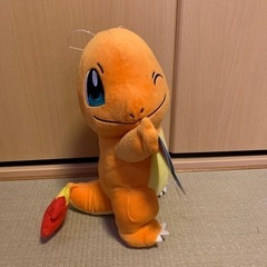 ポケモン　ほぺぴたぬいぐるみ　ヒトカゲ　25cm