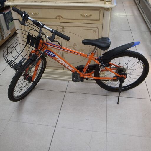 125/603 サイクルベースあさひ 子ども用 自転車 ドライド S3 オレンジ 22インチ【モノ市場知立店】