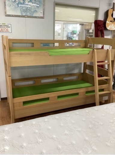 木製2段ベッド【町田市再生家具】　233155
