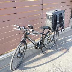 電動自転車 クロスバイク ブリジストン TB1e 美品 2022年モデル フード