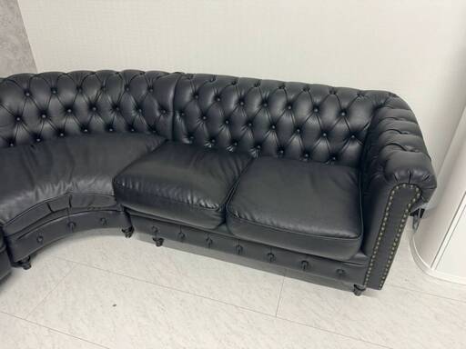 超美品】直接引き取り限定 ソファ 総革 本革 コーナーソファ ニトリ