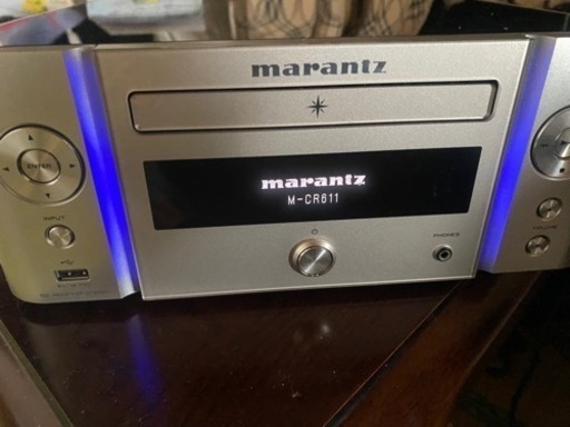 美品！ ネットワーク CDレシーバー marantz M-CR611 シルバー 60Wx60W 2017年製パソコン プリンター