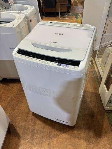 ✨安心の分解洗浄済✨日立 2018年製 8.0Kg 洗濯機 BW-V80B（W）【愛市I4S032370-104】