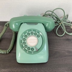 昭和レトロ ダイヤル式電話機 黒電話