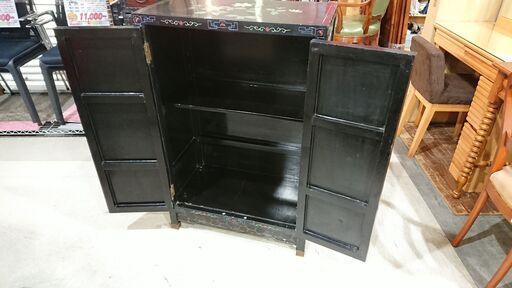 3/16商談中 中国家具｜花鳥図｜キャビネット