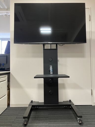 【中古品】PCモニター　55型４Kワイド液晶ディスプレイ（スタンド付き）※3/29までに引取り来てくださる方希望