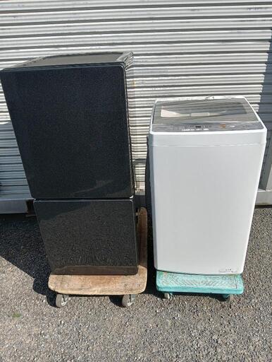23区配送無料　冷蔵庫ユーイング110L＋洗濯機アクア5kg
