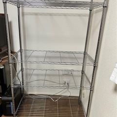 【取引完了】家具 収納家具 スチールラック H 約150 x W...