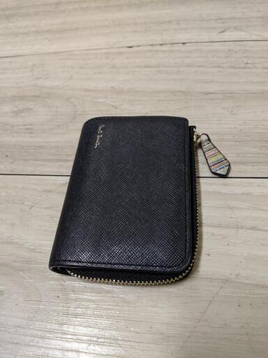 ポールスミス  Paul Smith　小銭入れ財布  ジップストライプ牛革