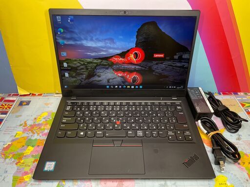 JC03157 レノボ X1 Carbon 6th i7/16GB/512GB 14型 FHD ノートパソコン　Windows11
