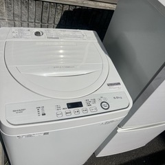 福岡市配送設置無料　シャープ高年式冷蔵庫、洗濯機セット