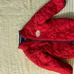 女の子90 cm冬服赤いモッズコート