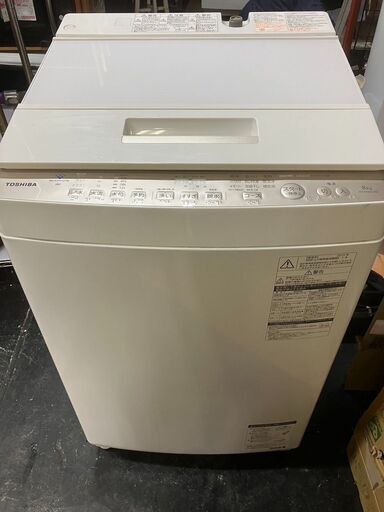 ☆中古￥18,800！TOSHIBA　8.0kg洗濯機　家電　2019年製　AW-BK8D7型　【BC118】