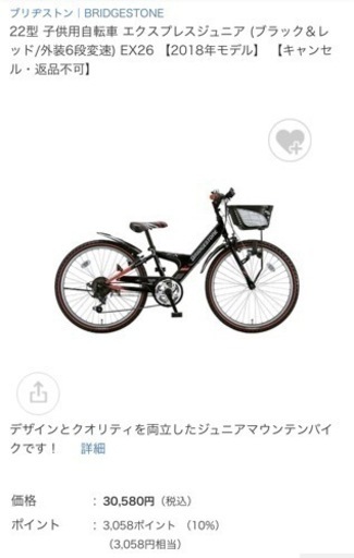 22インチ　子供用自転車