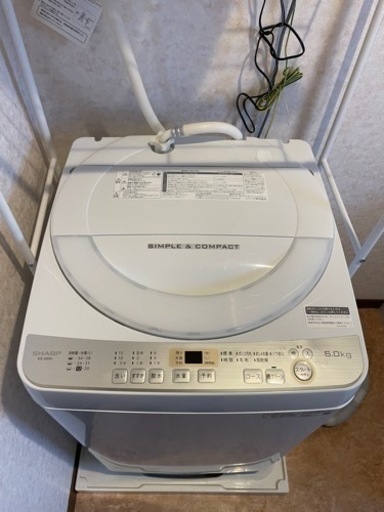 SHARP（シャープ） ES-GE6C-W 全自動洗濯機　2019年製（6kg）