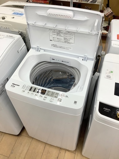 Hisense(ハイセンス)の2023年製全自動洗濯機です！！！