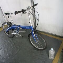 D391　★19800円★　折りたたみ中古自転車　DAHON　ルート　ブルー【20インチ 】