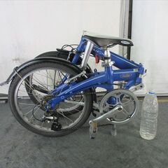 D391　★19800円★　折りたたみ中古自転車　DAHON　ルート　ブルー【20インチ 】
