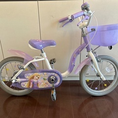 ディズニーラプンツェル　自転車　