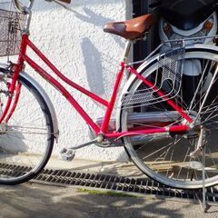 ２７吋内装３段変速付き自転車（赤）