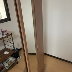 家具　姿見鏡付き収納