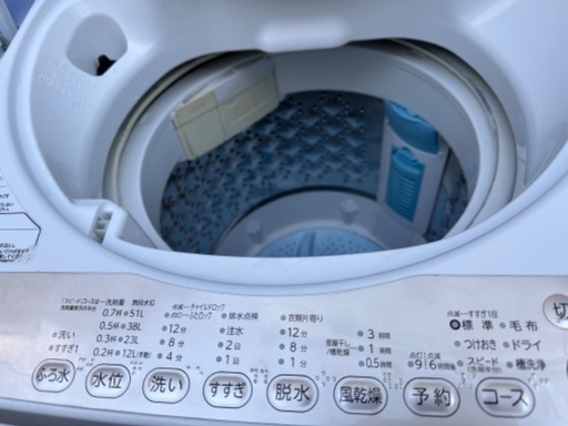 洗濯機9  TOSHIBA 2016年製 6kg 大阪市内配達無料 設置動作確認込み 保管場所での引取は値引きします