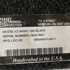 ベースアンプ PEAVEY classic400 400w
  