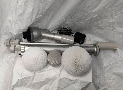 電動お掃除ブラシ　組立式　お風呂掃除　3ブラシ