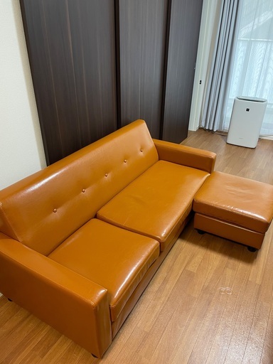 家具　ソファ　カウチソファ　3人掛け