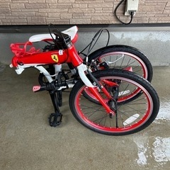 【引き取り決まりました】自転車 折りたたみ自転車Ferrari