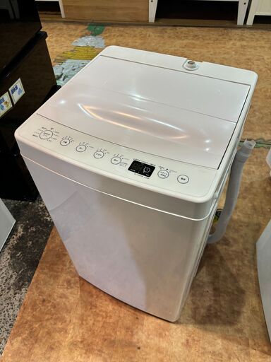 ✨安心の分解洗浄済✨TAGlabel by amadana 2020年製 4.5Kg 洗濯機 AT-WM45B 【愛市I4S032349-007】