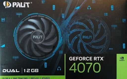 グラボPalit GeForce RTX4070 Dual 12GB/