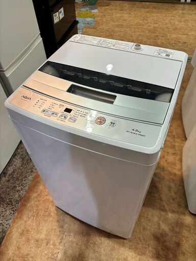 ✨安心の分解洗浄済✨AQUA 2022年製 4.5Kg 洗濯機 AQW-S4M 【愛市I4S032375-105】