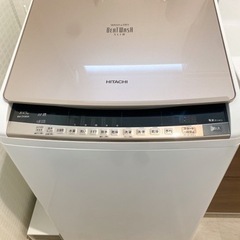 【中古】HITACHI 縦型洗濯機(8kg) 2017年製