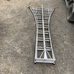 ピカコーポレイション アルミ 三脚 GMK-300A 中古 10尺 約 3m 伸縮 梯子 はしご 脚立 果樹 造園 園芸 建設 植木 剪定 職人 300cm