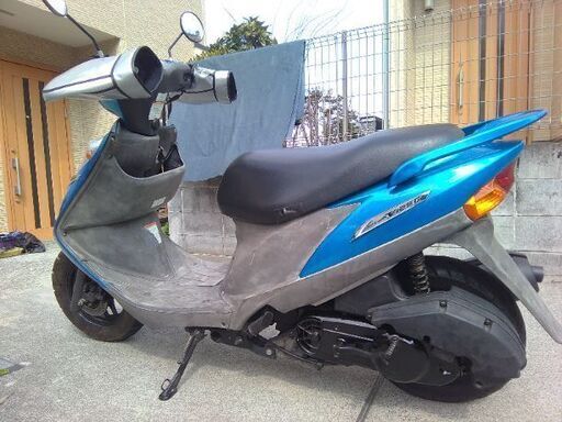 アドレスV125GブルーK6実働車おまけ付。引取りのみ発送不可