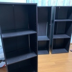 家具 収納家具 カラーボックス　3個セット