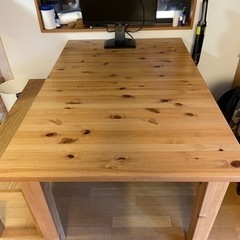IKEA 伸長式ダイニングテーブル 4人掛け/6人掛け