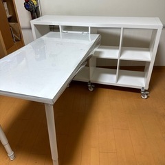 【決まりました】 IKEA　テーブル+棚