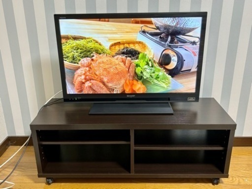 【値下げ中】テレビ、テレビ台（SHARP）