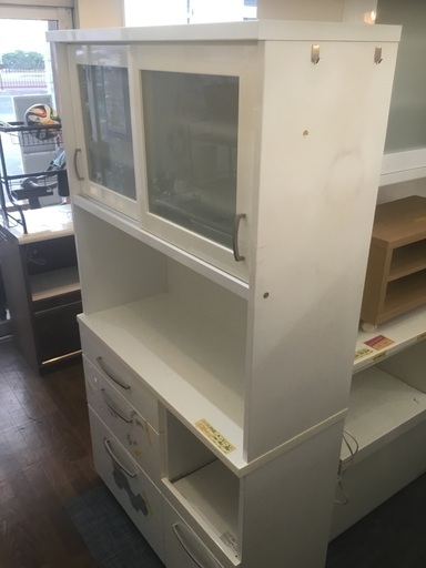 配達可　【シール跡あり】【キッチン　棚　収納　】【キッチンラック】クリーニング済み【管理番号11703】