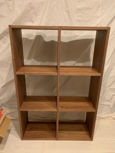 無印良品　スタッキングシェルフ　2×3    ウォールナット