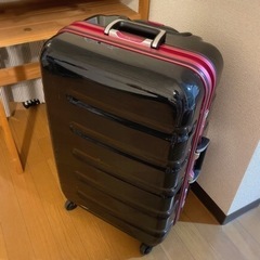 【無料】スーツケース Mサイズ  ブラック×ピンク ※3/24AMまで