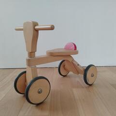 【お話中】おもちゃ 木のおもちゃ　子供　乗り物　三輪車