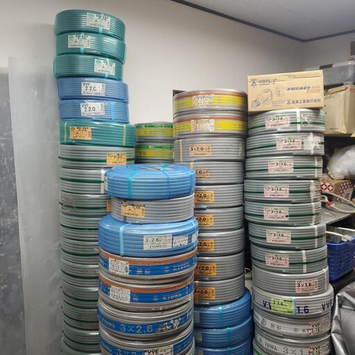 電気工事　電線各種　VVF等