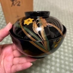 輪島塗佳月作五客吸物お椀