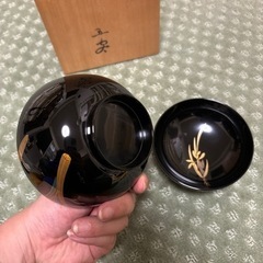 輪島塗佳月作五客吸物お椀