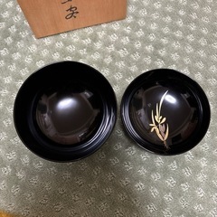 輪島塗佳月作五客吸物お椀