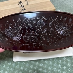 輪島塗兼用皿五客　西村國峰