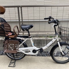 ヘッドレスト付チャイルドシート搭載limini 子供乗せ 自転車...